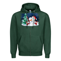 Sports Green teeth snow party costom ado Zipper Hoodie - OliviaCreatesArt