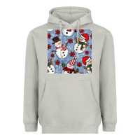Moon Dust christmas snowman seamless pattern Heavyweight Hoodie - BundleAndBundleShop