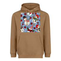 Toasted Coconut christmas snowman seamless pattern Heavyweight Hoodie - BundleAndBundleShop
