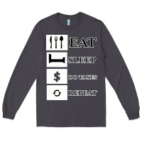 Smoke Tax Day Eat Sleep Do Taxes Repeat Gift Long Sleeve Tee - Bettercallsaul