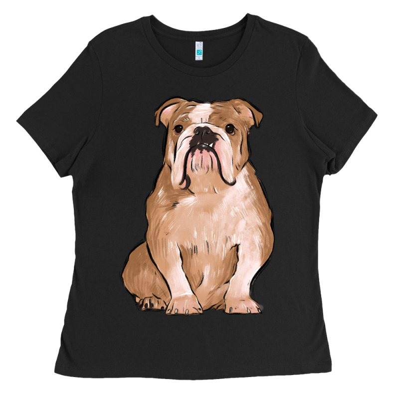 Bulldog Ladies Tee by MaliasSmallBusiness | Teevron