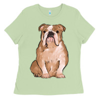 Matcha bulldog Ladies Tee - MaliasSmallBusiness