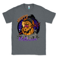 Charcoal Heather Happy Halloween Classic Tee - SublimationCraftShop