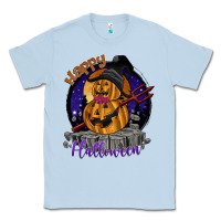 Dusty Blue Happy Halloween Classic Tee - SublimationCraftShop