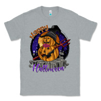 Heather Grey Happy Halloween Classic Tee - SublimationCraftShop