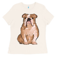 Bone bulldog Ladies Tee - MaliasSmallBusiness