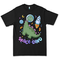 Black space dino Premium Tee - MaliasSmallBusiness