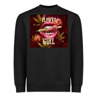 Black flower girl Heavyweight Sweatshirt - TumblerDesignByShophia