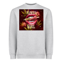 Heather Grey flower girl Heavyweight Sweatshirt - TumblerDesignByShophia
