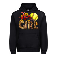 Black Love My Girl Softball Urban Hoodie - LillyAllenDesigns