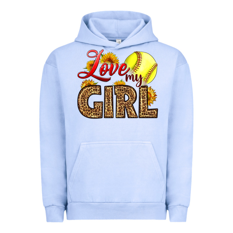 Love My Girl Softball Urban Hoodie by LillyAllenDesigns | Teevron