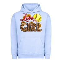 Pigment Grape Ice Love My Girl Softball Urban Hoodie - LillyAllenDesigns