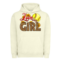 Pigment Pistachio Love My Girl Softball Urban Hoodie - LillyAllenDesigns