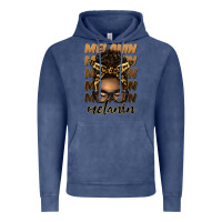 Vintage Denim melanin afro messy bun Vintage Hoodie - Artiststas