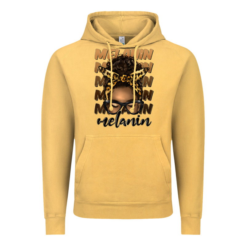 Melanin Afro Messy Bun Vintage Hoodie by Artiststas | Teevron
