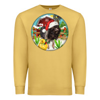 Antique Gold Baby pig Premium Sweatshirt - FaDigitalArtStudio