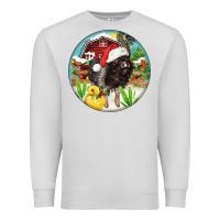 Dove Grey Baby pig Premium Sweatshirt - FaDigitalArtStudio