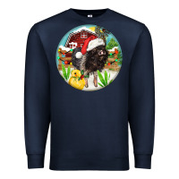 Navy Baby pig Premium Sweatshirt - FaDigitalArtStudio