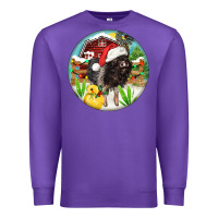 Purple Baby pig Premium Sweatshirt - FaDigitalArtStudio