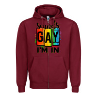 Burgundy sounds gay i'm in Zipper Hoodie - OliviaCreatesArt
