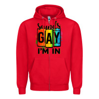 Red sounds gay i'm in Zipper Hoodie - OliviaCreatesArt