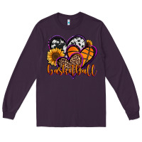 Plum basketball hearts Long Sleeve Tee - Jasminsmagicworld