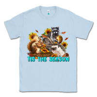 Dusty Blue Fall Tis The Season Animals Classic Tee - LillyAllenDesigns