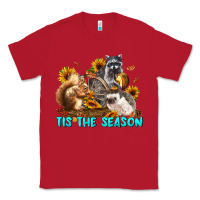 Red Fall Tis The Season Animals Classic Tee - LillyAllenDesigns