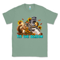Sage Fall Tis The Season Animals Classic Tee - LillyAllenDesigns