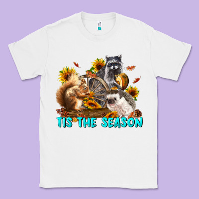 Fall Tis The Season Animals Classic Tee Designed By Lillyallendesigns