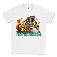 White Fall Tis The Season Animals Classic Tee - LillyAllenDesigns