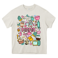 Cream can't talk right now doing mama stay at home stuff Heavy Core Tee - MaliasSmallBusiness
