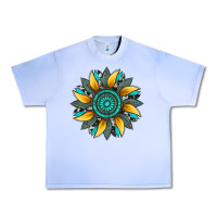 Grape Ice sunflower gemstone leopard Urban Heavy Tee - Artiststas