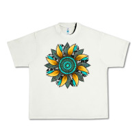 Pistachio sunflower gemstone leopard Urban Heavy Tee - Artiststas