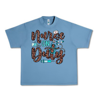 Pebble Blue nurse on duty Urban Heavy Tee - JahusDesignShop