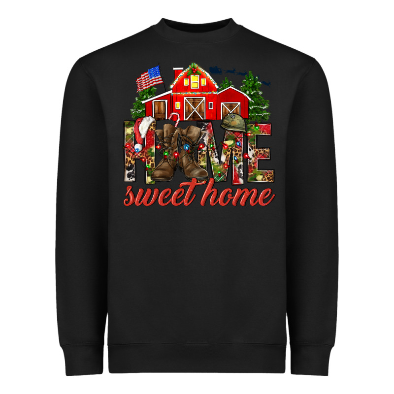 Army Christmas Home Sweet Home Heavyweight Sweatshirt by HowdyJamesFarm | Teevron