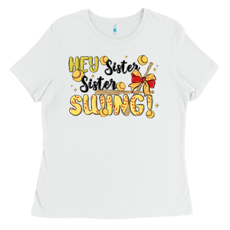 Softball Sister Ladies Tee by MaliasSmallBusiness | Teevron