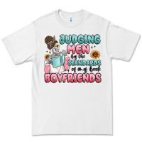 White judging men by the standards of my book boyfriends Premium Tee - MaliasSmallBusiness