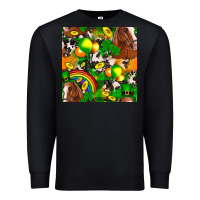 St. Patrick's Day Horse With Balloons Premium Sweatshirt | Teevron