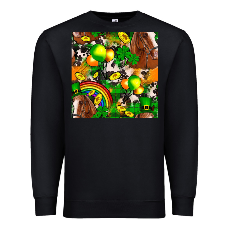 St. Patrick's Day Horse With Balloons Premium Sweatshirt by FaDigitalArtStudio | Teevron