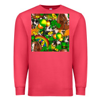 Cardinal St. Patrick's Day Horse With Balloons Premium Sweatshirt - FaDigitalArtStudio