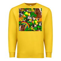 Lemon St. Patrick's Day Horse With Balloons Premium Sweatshirt - FaDigitalArtStudio