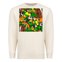 Sandshell St. Patrick's Day Horse With Balloons Premium Sweatshirt - FaDigitalArtStudio
