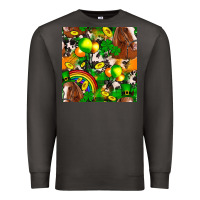 Smoke St. Patrick's Day Horse With Balloons Premium Sweatshirt - FaDigitalArtStudio