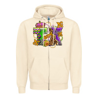 Sandshell texas mardi gras olivia Zipper Hoodie - OliviaCreatesArt
