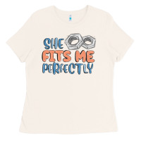 Bone she fits me perfectly Ladies Tee - MaliasSmallBusiness