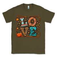 Army Green Fall Autumn Leopard Love Classic Tee - LillyAllenDesigns