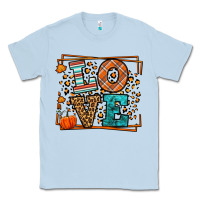Dusty Blue Fall Autumn Leopard Love Classic Tee - LillyAllenDesigns