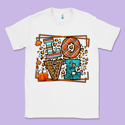 Fall Autumn Leopard Love Classic Tee Designed By Lillyallendesigns