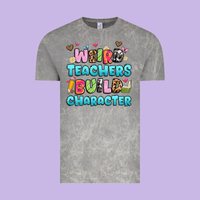 Weird Teachers Build Character Vintage Tee Designed By Artiststas